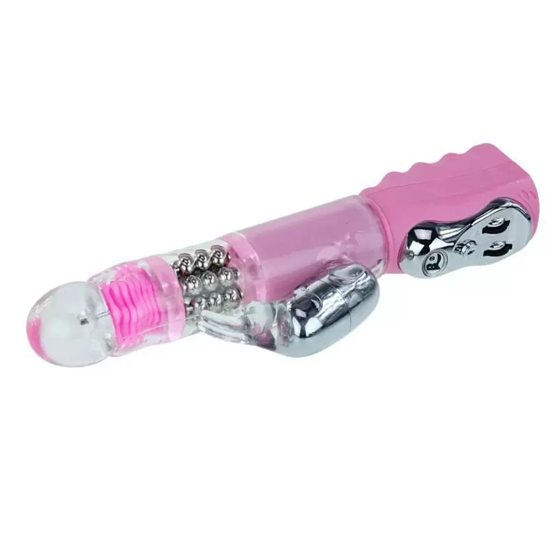 Многоскоростной вибромассажер с вращением и стимуляцией клитора Passion Waver Bunny – розовый