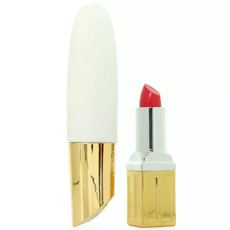 Элегантный перезаряжаемый мини-массажер Callie Vibrating Mini Wand с вибрацией – белый