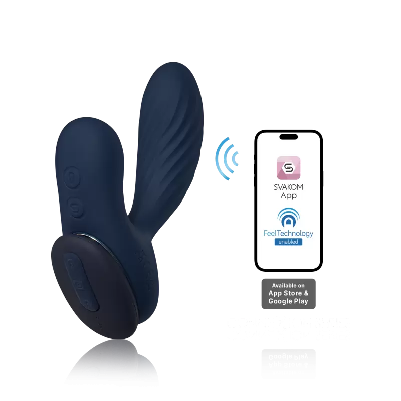 Интерактивный вибромассажер простаты и промежности SVAKOM VICK NEO 2, управление через приложение, с нагревом, 10 режимов работы, 8 см
