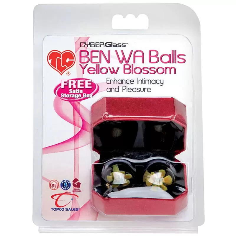 Вагинальные шарики Ben Wa Balls Yellow Blossom стеклянные