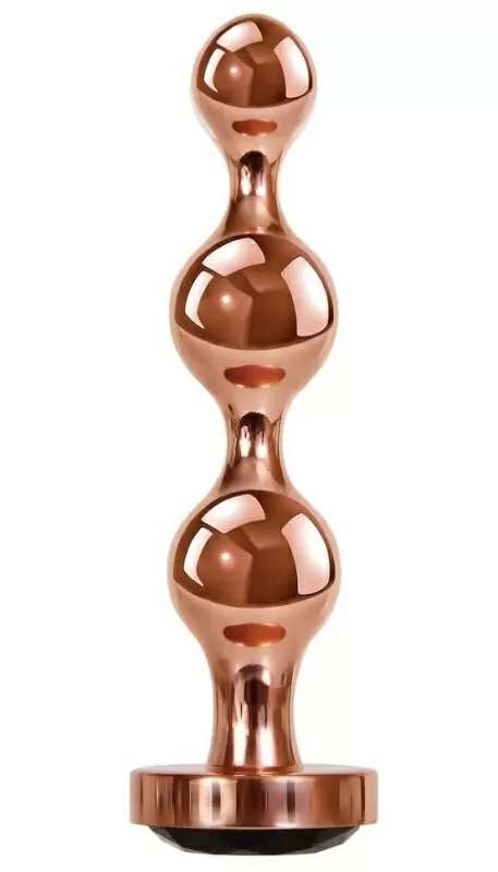 Анальный стимулятор Gender X Gold Digger Small, золотистый, елочка, длина 10.5 см, диаметр 3.2 см