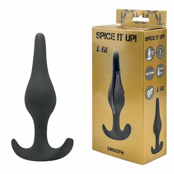 Анальная пробка Spice it up Smooth Dark Grey 8008-02lola
