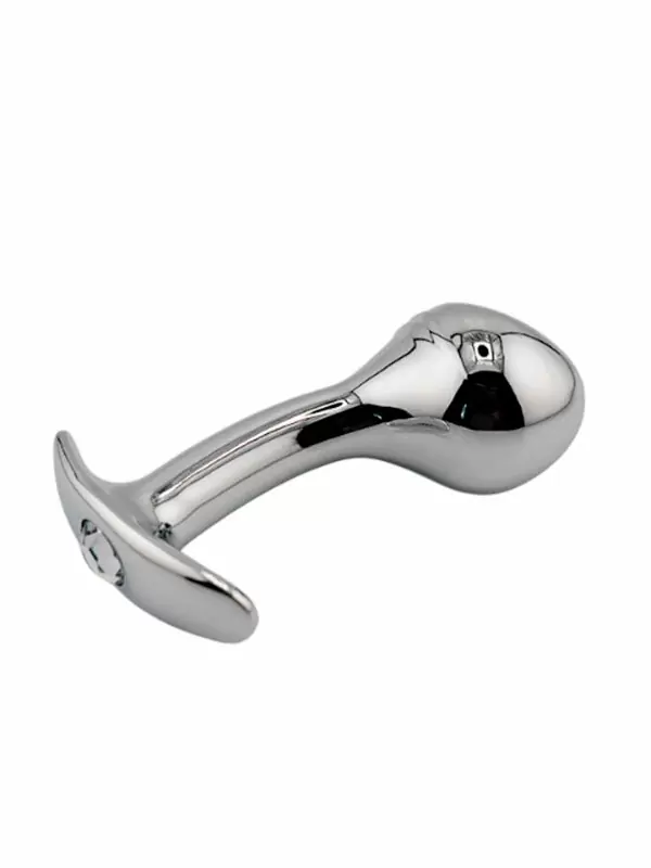 Изогнутая алюминиевая анальная пробка для ношения Medium