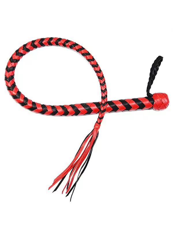 Плеть однохвостая Sitabella с хлопушкой – черно-красный