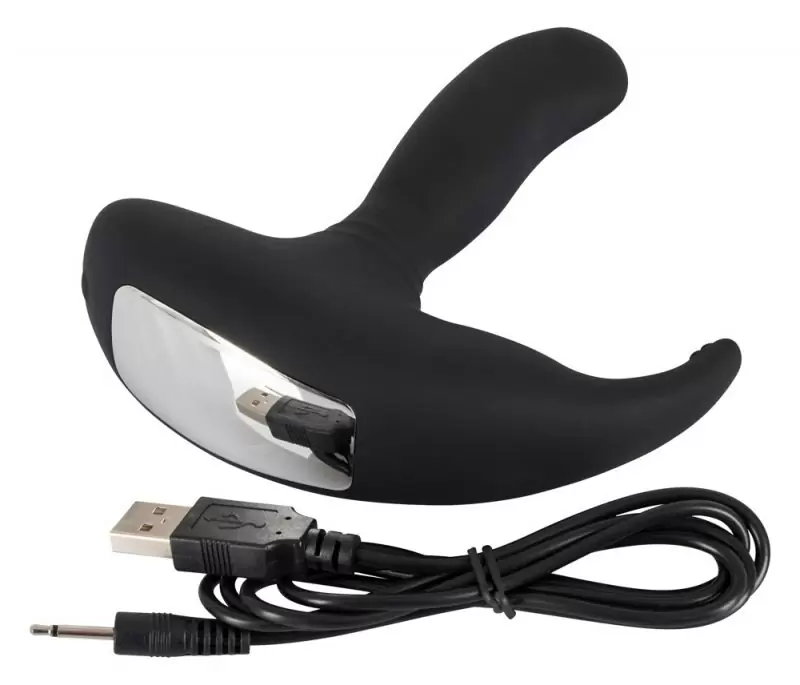 Эргономичный вибростимулятор простаты Rolling Head Vibe - черный