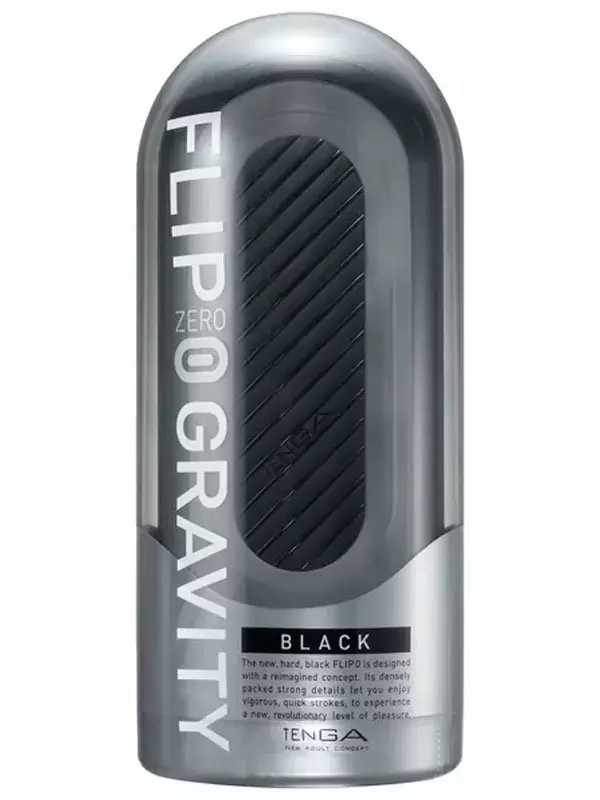 Автоматический мастурбатор Tenga Flip Zero Gravity вакуумный, 17,7 см, черный