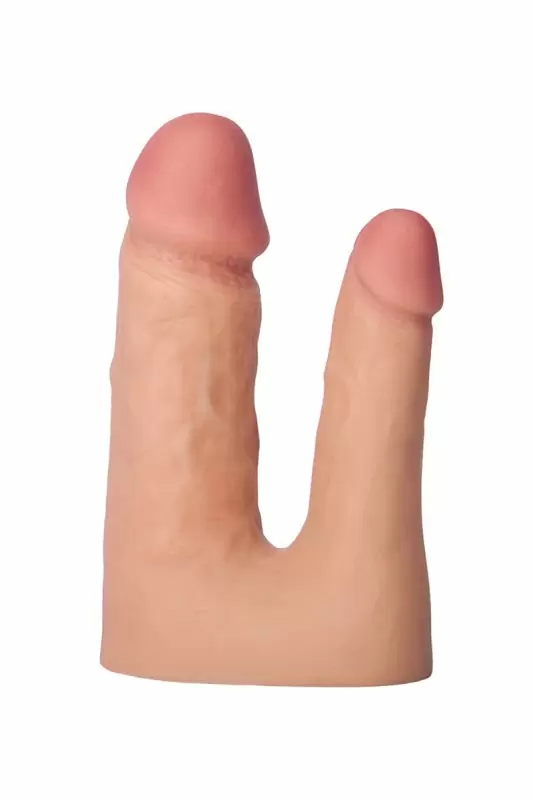 Реалистичная насадка TOYFA XLover Double Pleasure для двойного проникновения – телесный