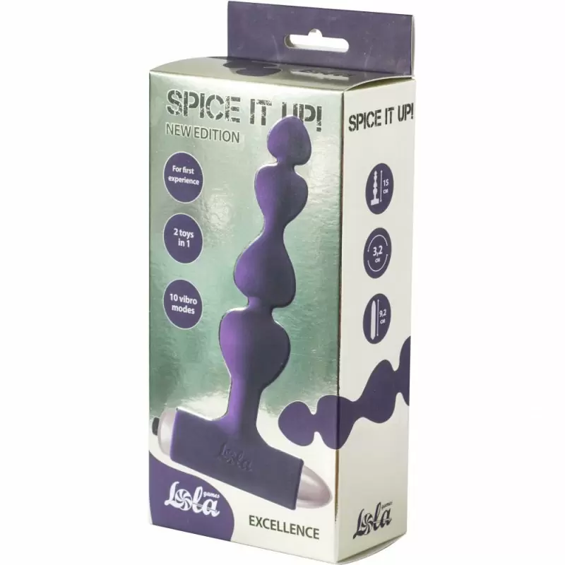 Анальная пробка с вибрацией Spice it up New Edition Excellence Ultraviolet 8016-04lola