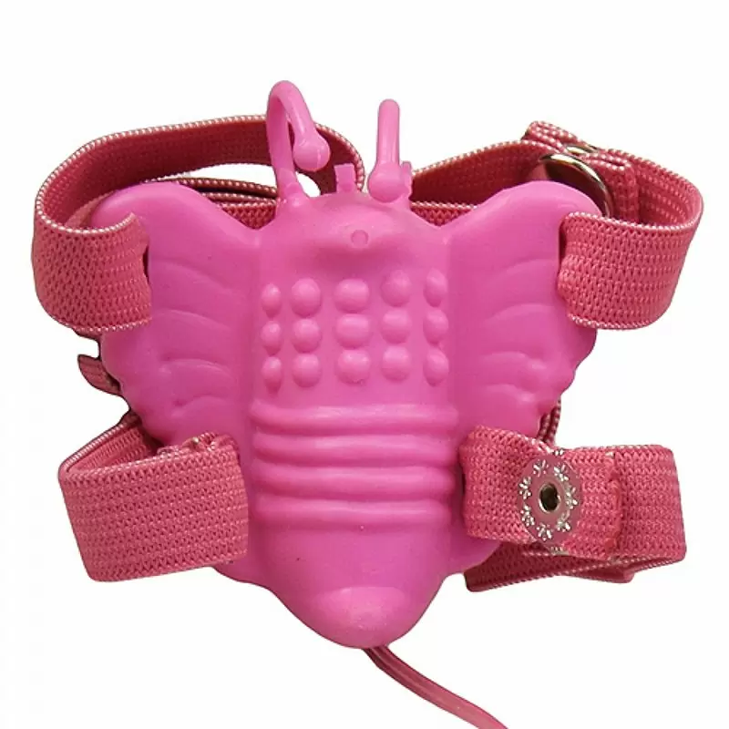 Вибростимулятор клитора Pure Vibes Butterfly в форме бабочки – розовый