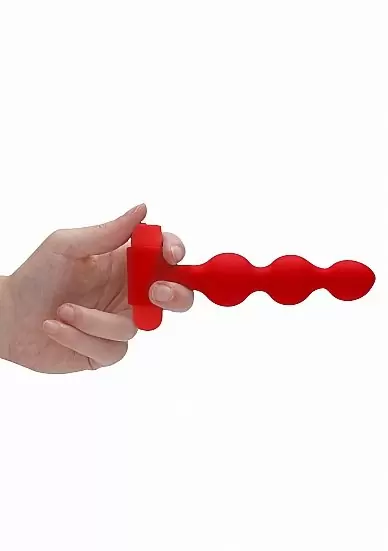 Набор анальных стимуляторов USB-Rechargeable Anal Set — красный, с зарядкой