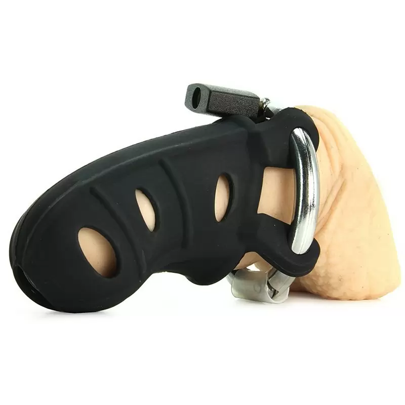 Замок верности Hardcore Silicone Cock Blocker – черный