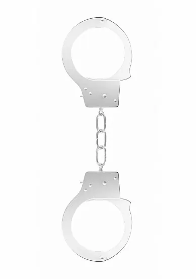 Металлические наручники Beginner's Handcuffs (белые)