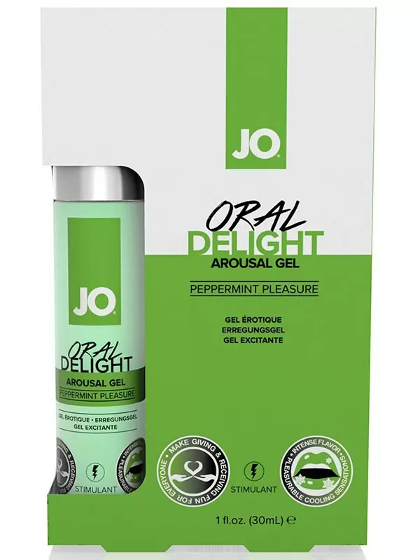 Лубрикант для оральных ласк JO Oral Delight Peppermint Pleasure мятный – 30 мл