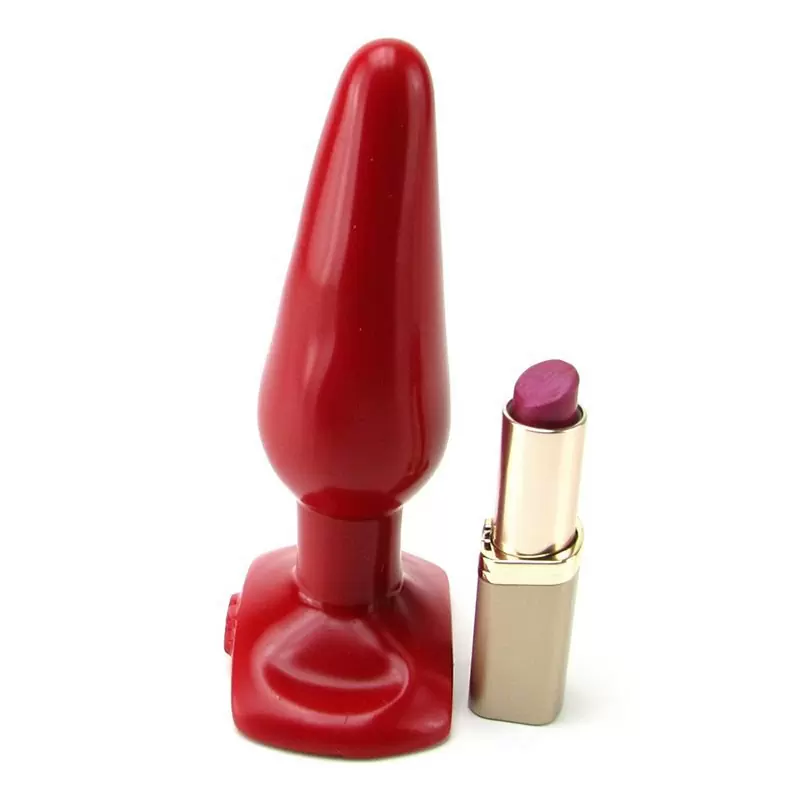 Тонкая анальная пробка Slim Medium среднего размера – красная