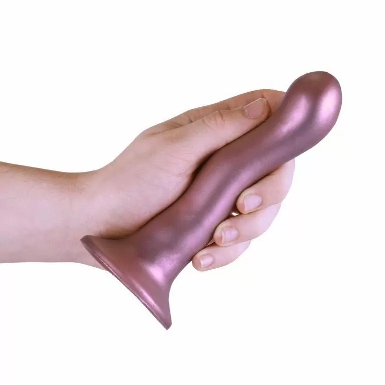 Изогнутый фаллоимитатор Shots toys Ultra Soft, 18 см, силикон, розовый