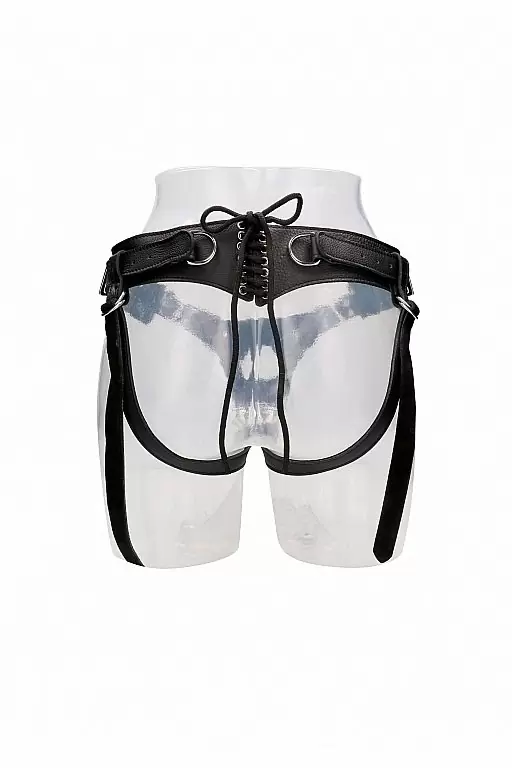 Крепление-трусики O-ring для страпона Leather Strap-on Harness