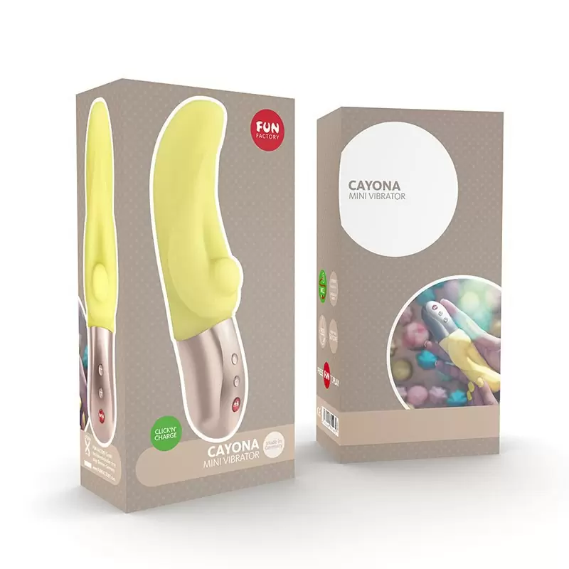 Мощный вибратор-кролик Fun Factory Cayona, 6 режимов, 17,5 см, желтый