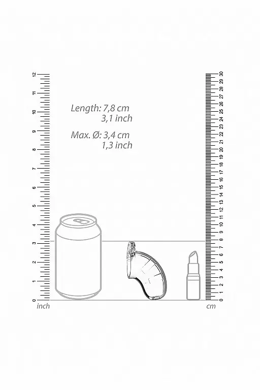 Мужской пояс верности Cock Cage Model 13 Chastity 2.5
