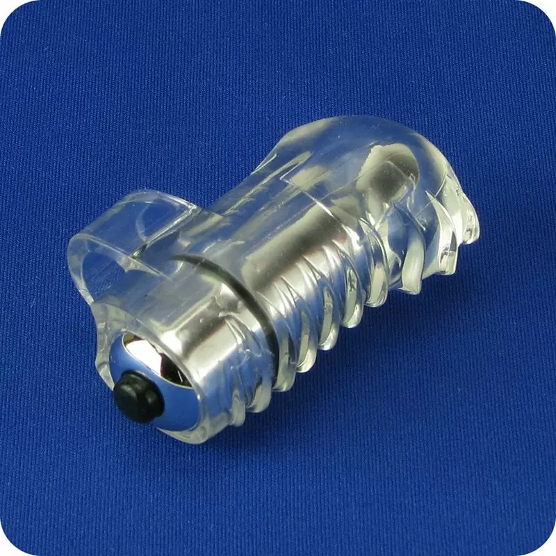 Вибростимулятор на палец Screaming O - Fing O с волнами – прозрачный