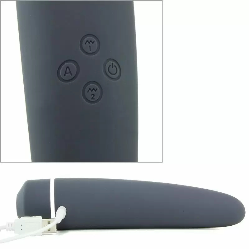 Двустронний стимулятор с вибрацией и всасыванием Hiky – черный