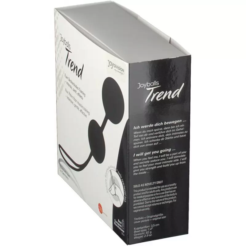 Вагинальные шарики Joyballs Trend со смещенным центром тяжести – черный