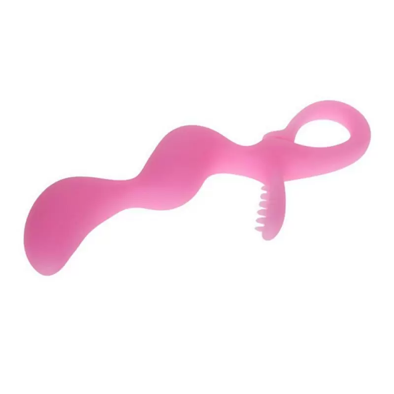 Анальный стимулятор зигзаг Fabulous Lover со щеточкой – розовый