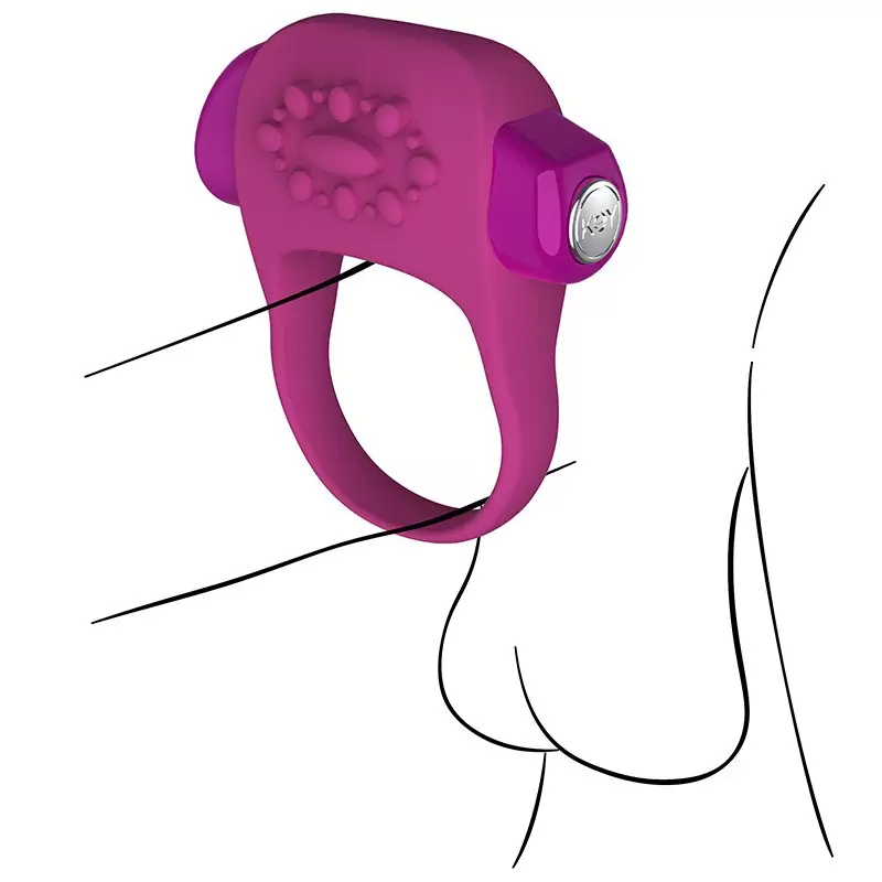 Вибро-кольцо Halo – розовое