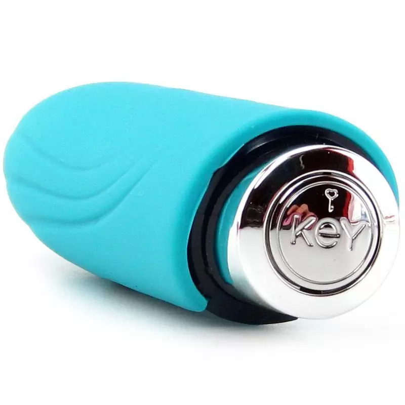 Дизайнерский мини массажер с насадкой Nyx - Blue