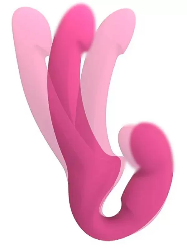 Анатомический страпон Fun Factory Share Lite, безремневой, диаметр 3,8 см, вишневый