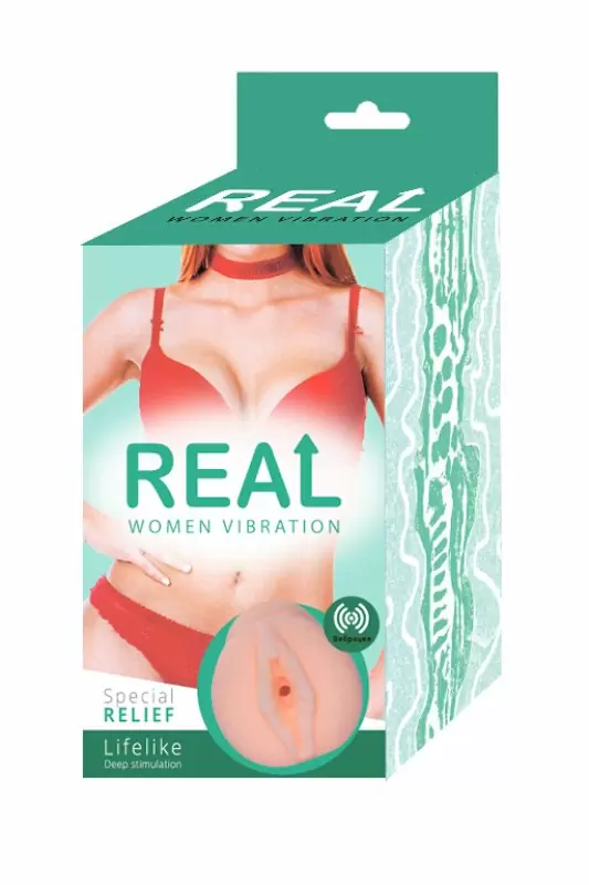Мужской набор: Мастурбатор Real Women Vibration, лубрикант на водной основе JO H2O Original
