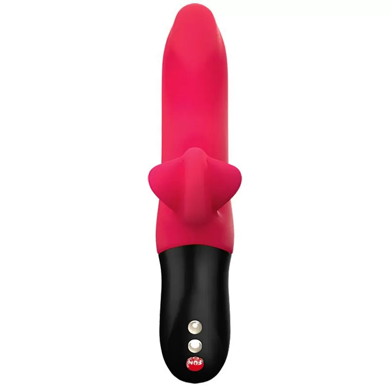 Пульсирующий вибратор-кролик Fun Factory Bi Stronic Fusion 21,5 см, с функцией толчков, красный