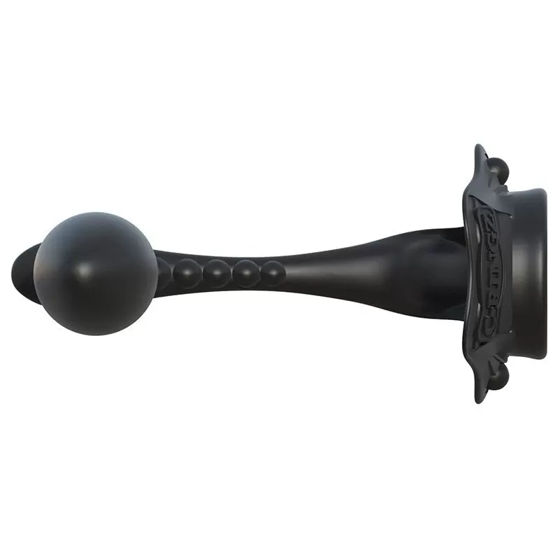 Эрекционное кольцо Rock Hard Ass-Gasm с анальным стимулятором с вибрацией – черный