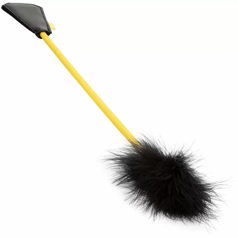 Стек с пером Boundless Feather Crop,  53,25 см, желтый с черным