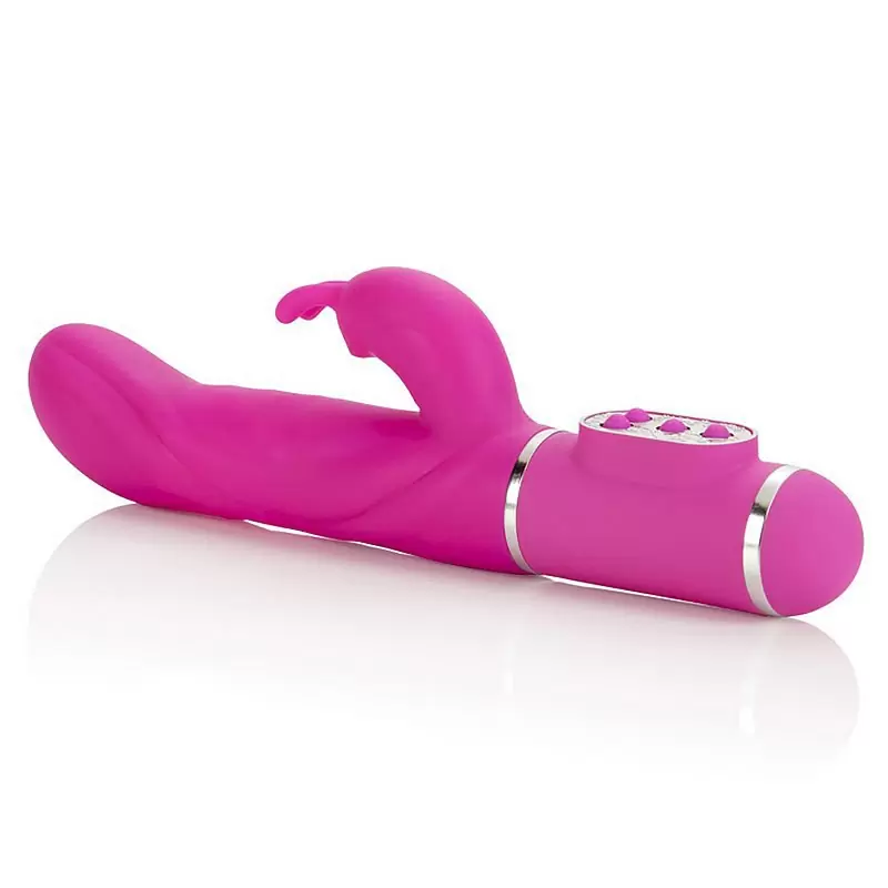 Вибромассажер Tantric Karma со стимуляцией клитора – розовый