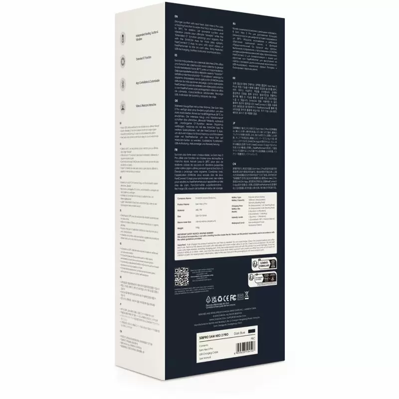 Интерактивный мастурбатор SAM NEO 2 PRO с функциями вакуума и вибрации и нагревом