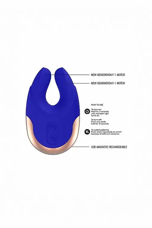 Клиторальный стимулятор Lavish (синий)