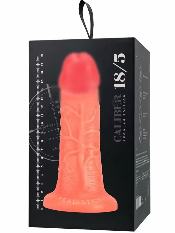 Реалистичный фаллоимитатор TOYFA RealStick CALIBER, 18 см, ПВХ