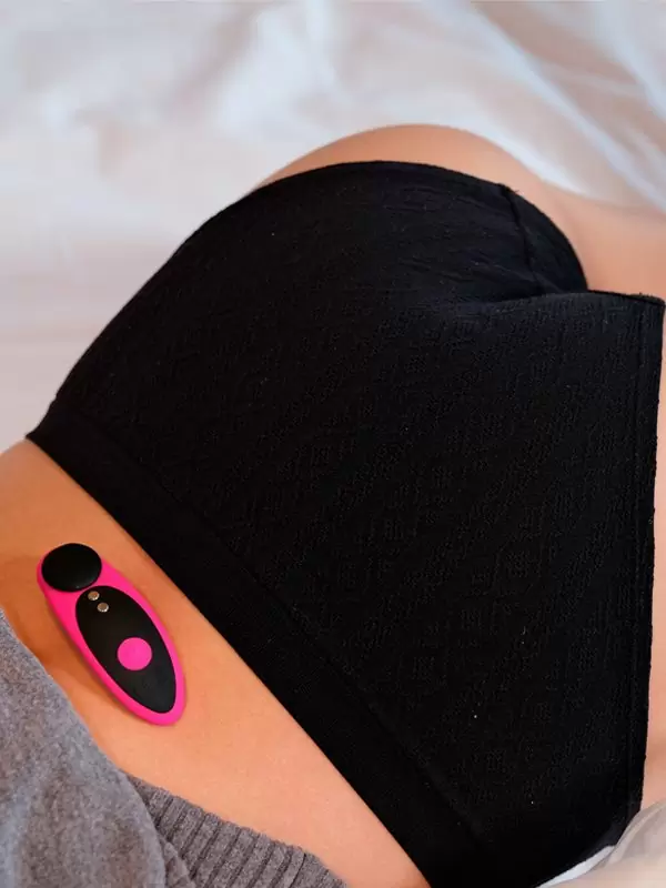 Носимый стимулятор клитора LOVENSE Ferri, управление через приложение, 7,4 см, 10 режимов, силикон, розовый с черным