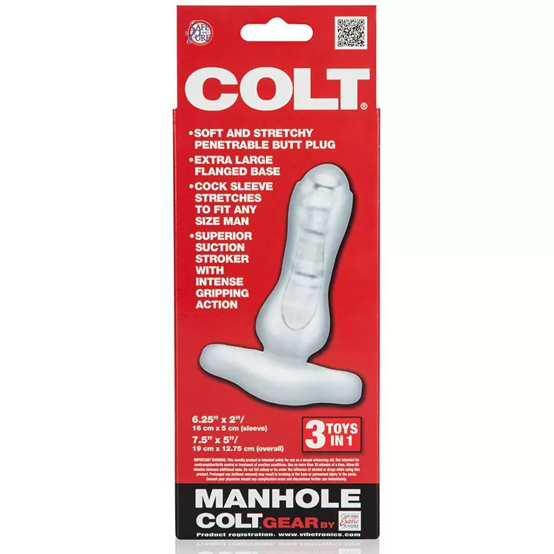 Анальная пробка Colt Manhole – белая