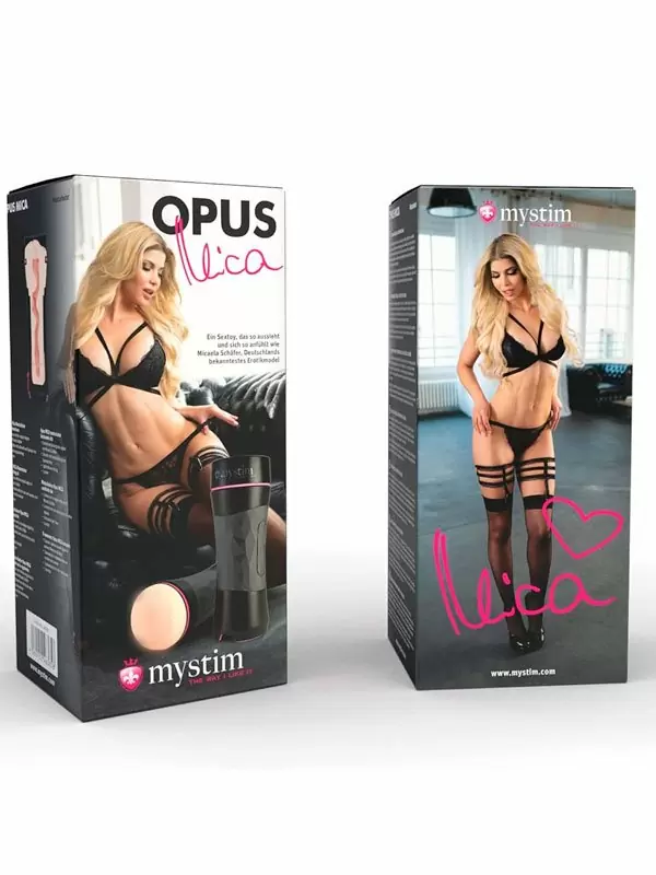 Реалистичный мастурбатор Mystim Opus Mica, анатомия реальной актрисы, 22 см, вагина