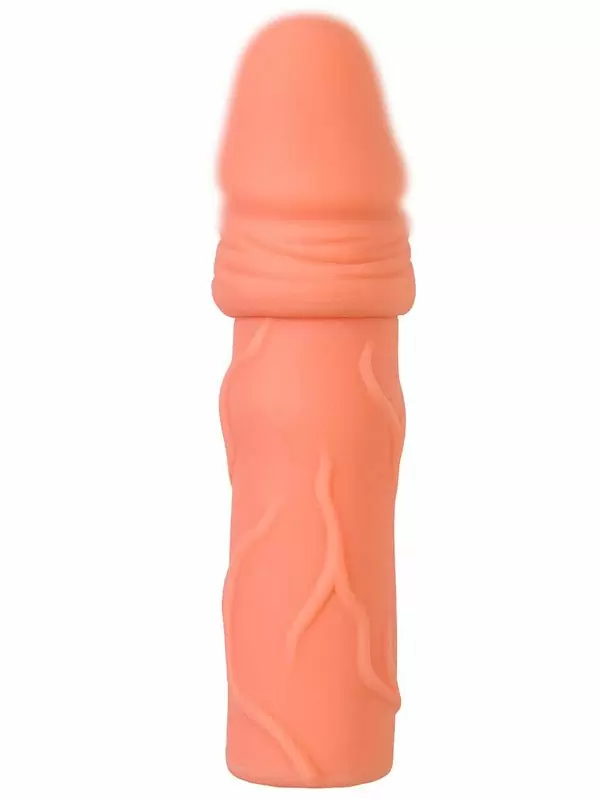 Реалистичная насадка-удлинитель TOYFA XLover, с кольцом-подхватом мошонки 16 см, TPE, телесный