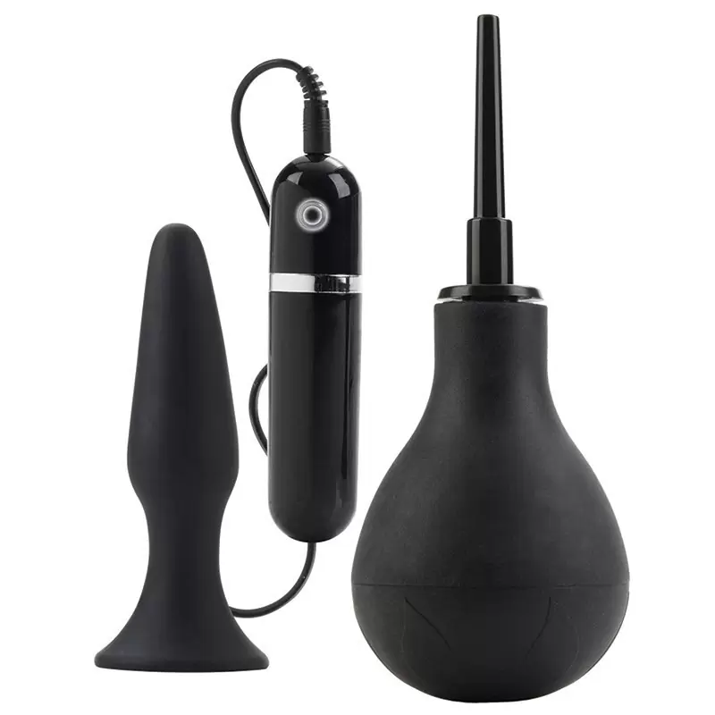 Анальный набор 10-Function Advanced Anal Explorer Kit с вибрацией – черный