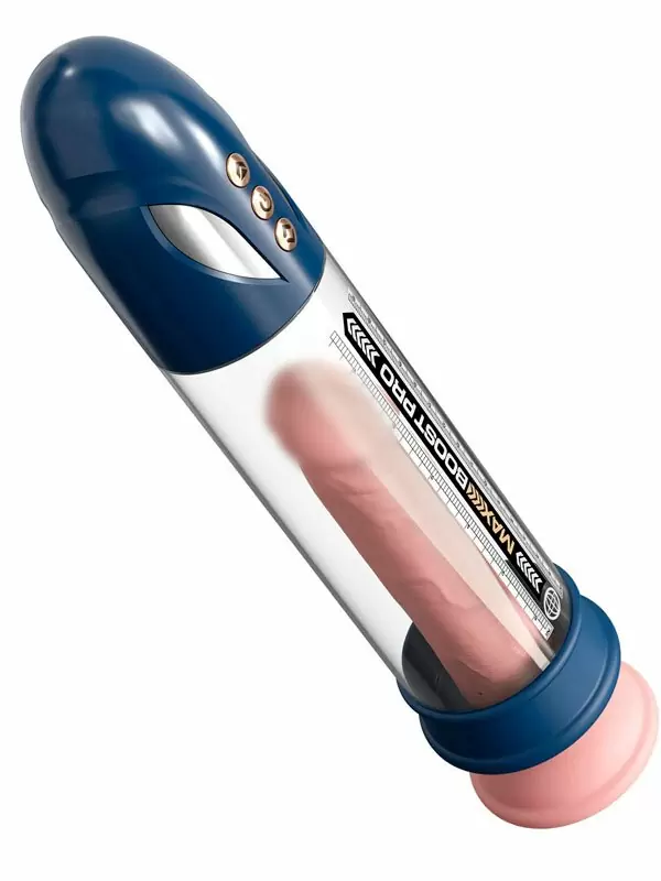 Вакуумная помпа Pipedream Max Boost Pro Flow, водонепроницаемая, синяя