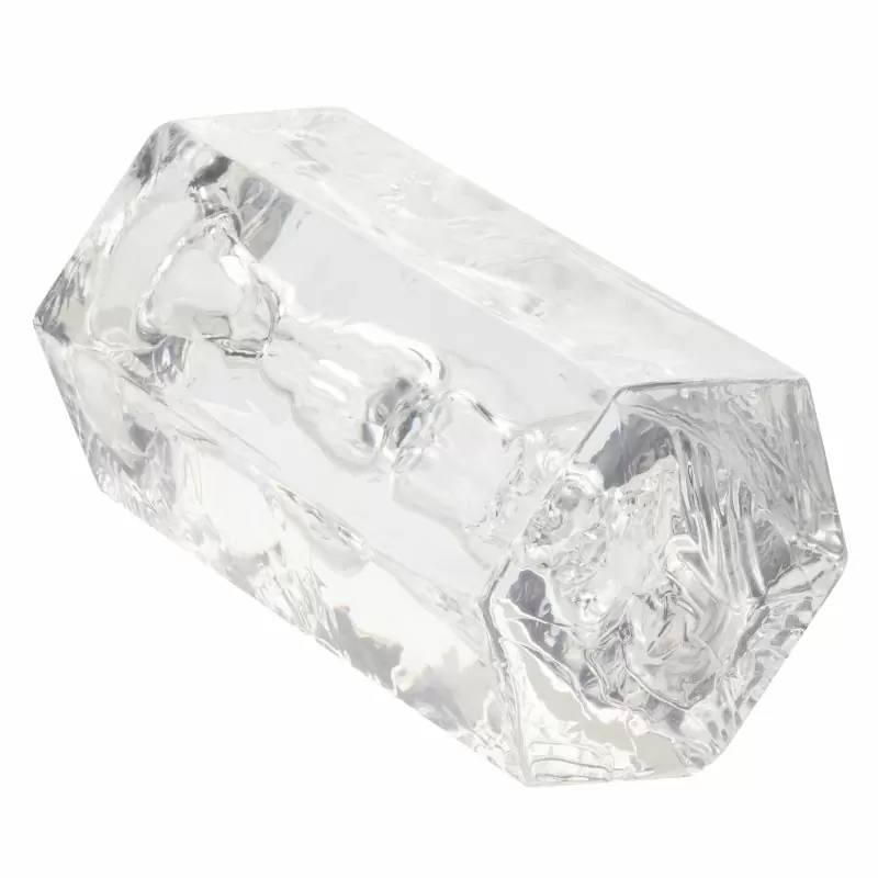 Оригинальный мастурбатор FARRAH с внутренним рельефом в виде женского тела, 9,5 см, ТПЕ, прозрачный