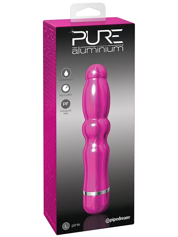 Вибромассажер Pure Aluminium Large Pink – розовый
