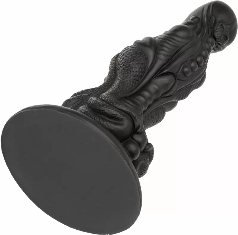 Необычный фаллоимитатор Monster Dong The Colossus, 24,75 см, тентакля, силикон, черный 