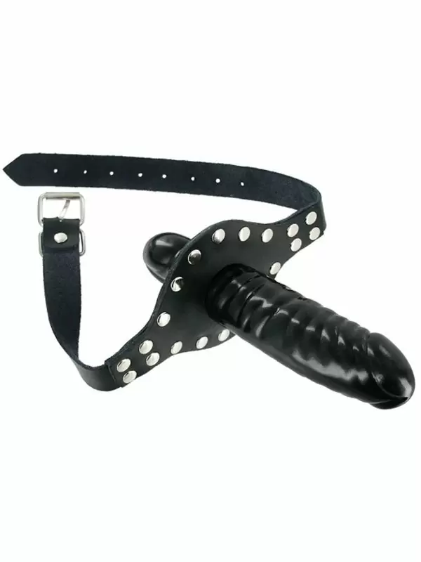 Кляп-фаллос Strict Leather The Ride Me Mouth, со страпоном, 12 см, ПВХ, черный