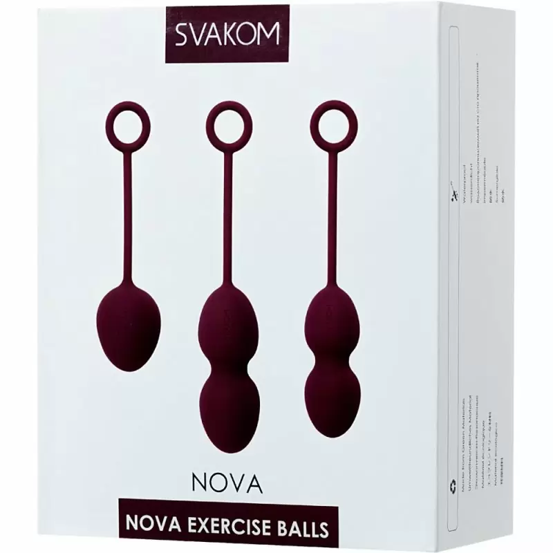 Nova Ball Фиолетовый Вагинальные шарики со смещенным центром тяжести