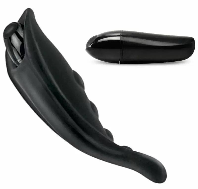 Вибромассажер клитора с трусиками Fantasy Elite - Black