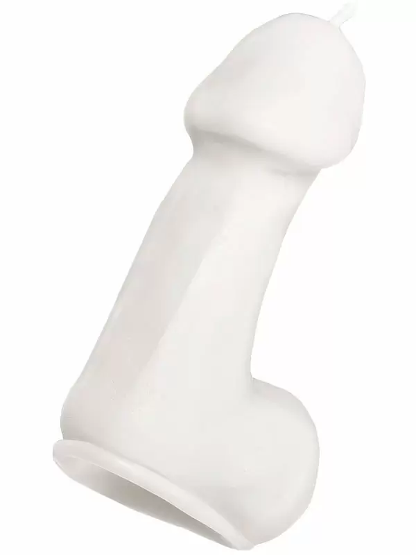 Оригинальная свеча Pecado BDSM «Пенис средний», 8,5 см, белая